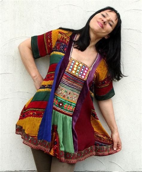 M L Banjara India Recycled Embroidered Patchwork Dress Tunic Etsy