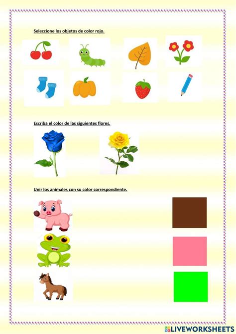 Colores Worksheet Live Worksheets