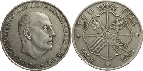 Spanien 100 Pesetas 1966 Francisco Franco VF MA Shops