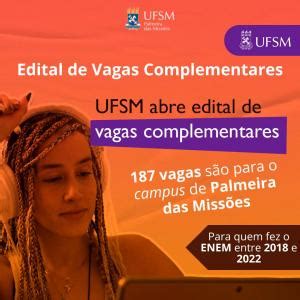 Ufsm Pm Oferta Vagas Em Cursos Presenciais De Gradua O Para Quem