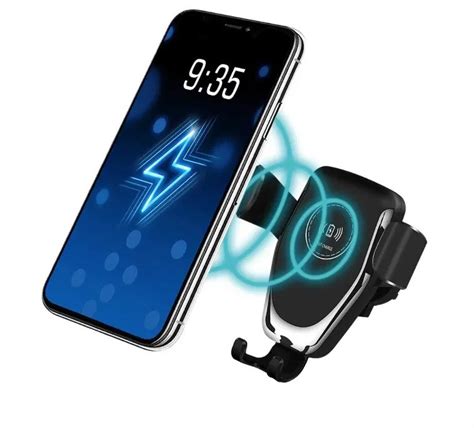 Держатель для телефона с беспроводной зарядкой Qi для смартфона в ...
