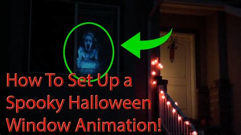 How To Set Up A Halloween Window Projector Animation Youtube