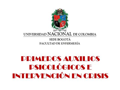 Guia De Atencion Paciente En Crisis Emocional Primeros Auxilios