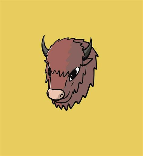 Bison Head Vector Good For Icon Logo Mascot Template Design