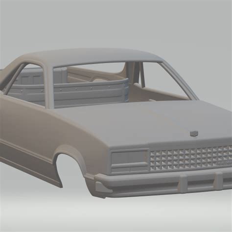 Download Stl File Chevrolet El Camino 1982 • 3d Print Model ・ Cults