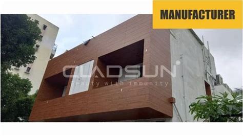 Matte Hpl Color Coated Brown Exterior Wooden Wall Cladding Thickness