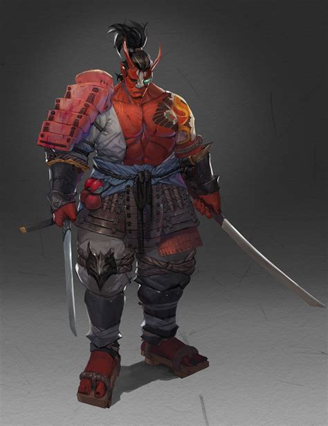 Artstation Oni Jeongbae Lee Japanese Mythical Creatures Oni Demon