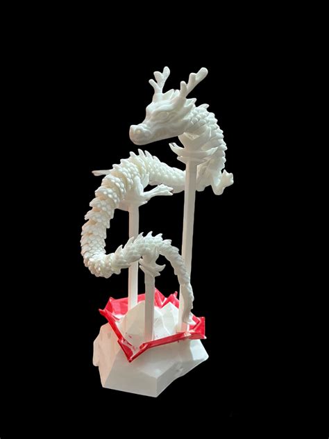 Stl File Articulated Dragon Stand Update D Printer Model To