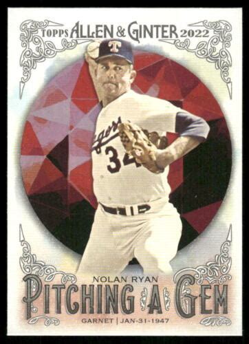 Nolan Ryan 2022 Topps Allen Ginter PAG 7 Pitching A Gem Texas