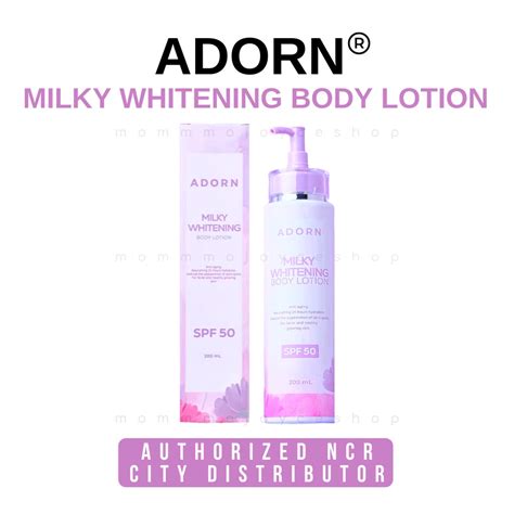 ADORN MILKY WHITENING BODY LOTION Adorn Lotion By Camille Trinidad