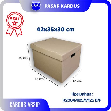 Jual Kardus Arsip Besar Uk 42x35x30 Cm Box File Dokumen Kota