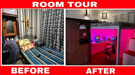 Diy Loft Bed Room Tour Gaming Room Room Transformation Youtube