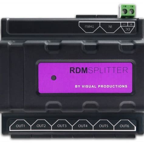 Splitter Dmx Sur Rail Din Rdm Splitter Rj Ledbox Company