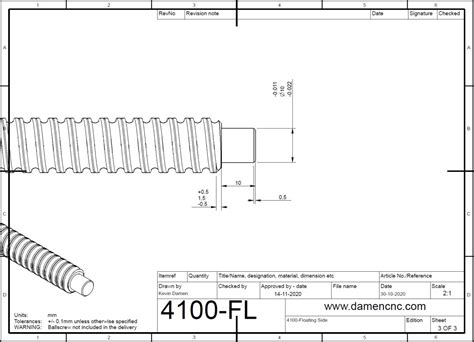 Bf L Y Axis Ballscrew End Machining Fixed And Floating Side