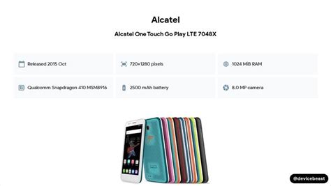 Alcatel One Touch Go Play Lte X Full Device Specifications