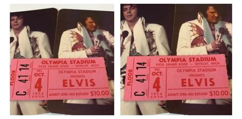 Elvis Presley Concert Ticket 1974 Used Official Catawiki