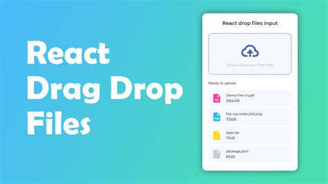 A Drag And Drop File Input Built Using React