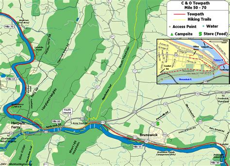 The C&O Canal Bicycling Guide - Mile 50 thru 70