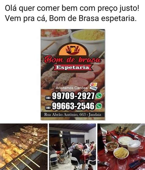 Carta Del Restaurante Bom Del Brasa Espetaria Birigui