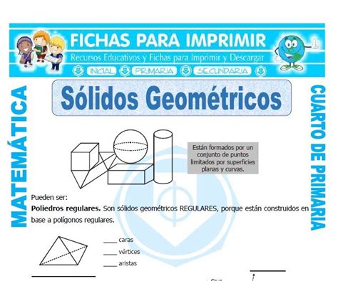 Solidos Geometricos Para Cuarto De Primaria Fichas Para Imprimir