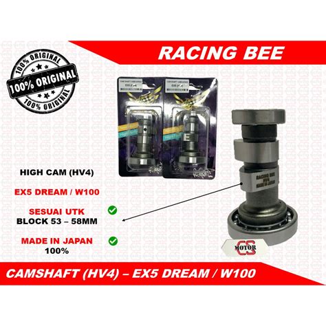 Racing Bee High Cam Ex Ex Dream Wave Camshaft Made In Japan