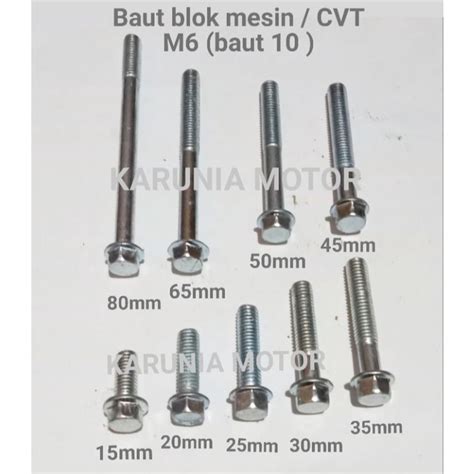 Jual BAUT CVT BAUT BLOK MESIN BAUT FLANGE SEGALA UKURAN Shopee