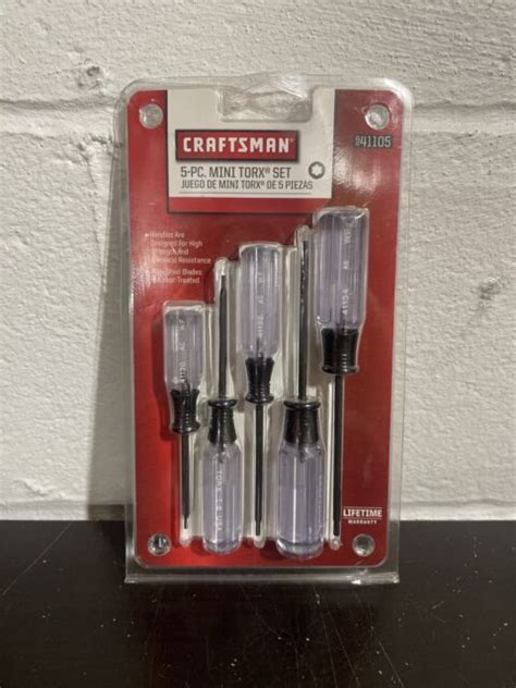 Craftsman Usa 5pc Mini Torx Set Mechanics Electronic Tools 941105 For