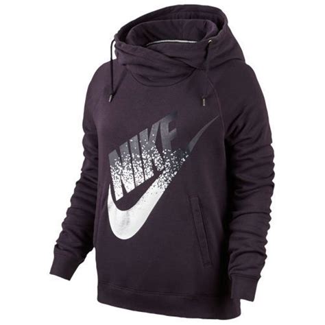 Nike Rally Funnel Metal Hoodie Womens Clothes Hoodies Hoodies Womens