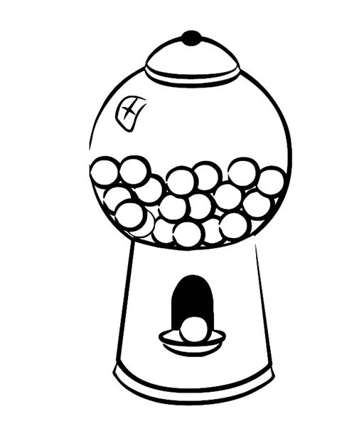 Coloring Pages Gumball Machine