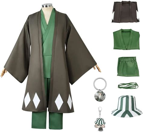 Amazon MEADOO Anime Urahara Kisuke Cosplay Costume Japanese Kimono