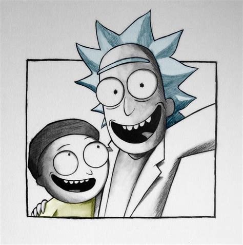 Simple Rick And Morty Drawings Drawing Word Searches