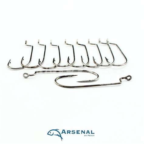 Anzol Arsenal Da Pesca Worm Black Nickel P S