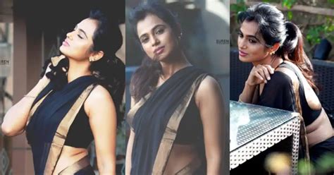 Ramya Pandian Returns With Hot Saree Photoshoot After A Long Time Tamil News IndiaGlitz