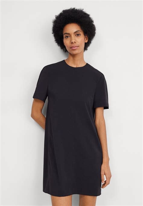 Calvin Klein Structure Crepe Mini Shift Dress Freizeitkleid Black