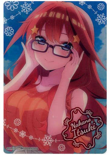 Satsuki Nakano Glasses Precious Scene Card Eiga The Quintessential Quintuplets Precious Card