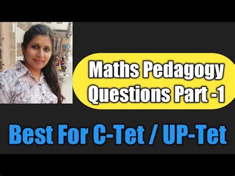 Maths Pedagogy Important Questions Part For Ctet Ptet Youtube