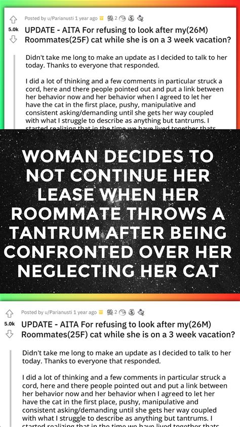 Woman Decides To Not Continue Her Lease When Her Roommate Throws A