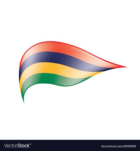 Mauritius flag Royalty Free Vector Image - VectorStock