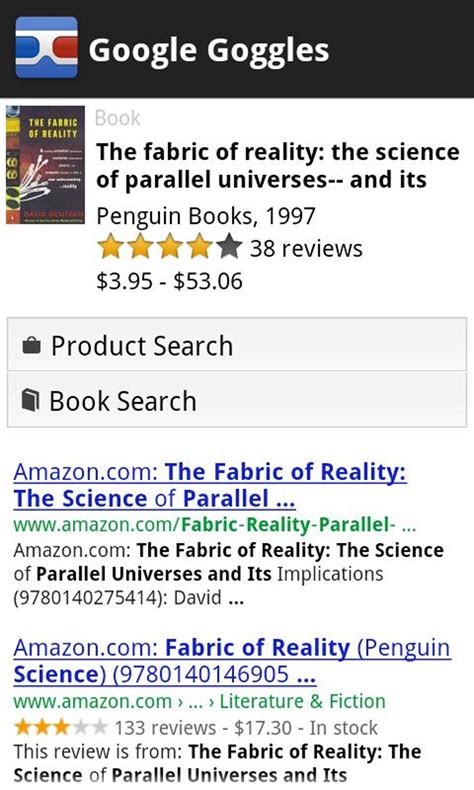 Google Goggles for Android - Download