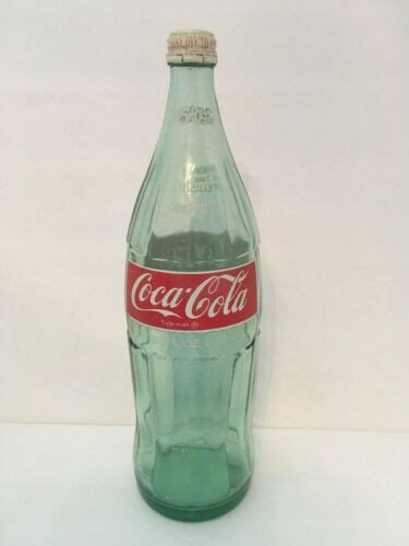 Vintage Rare Coca Cola Soda Fl Oz Glass Return For Deposit Bottle