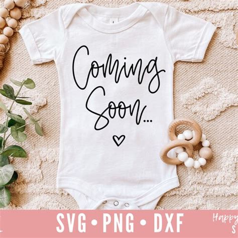 Coming Soon Svg Pregnancy Announcement Svg Baby Announcement Etsy