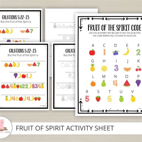 20 Fruit Of The Spirit Printable Bookmarks Galatians 522 23 Etsy Uk