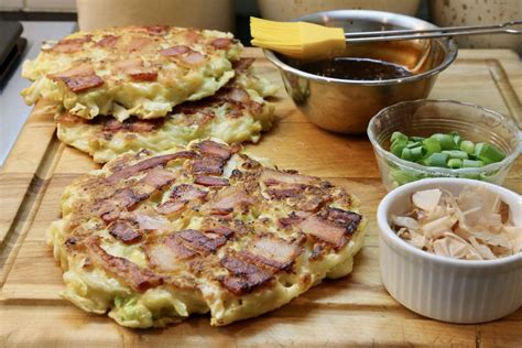 Osaka Okonomiyaki Japanese Cabbage Pancake Recipe