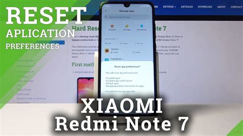 How To Restore Default App Settings Xiaomi Redmi Note Reset App