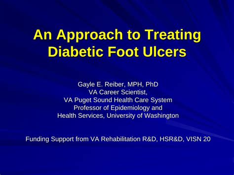 Pdf An Approach To Treating Diabetic Foot Ulcers · Foot Ulcer Treatment At Wwva 1 Review Of