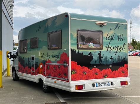 Lest We Forget Motorhome Personal Wrapping Project