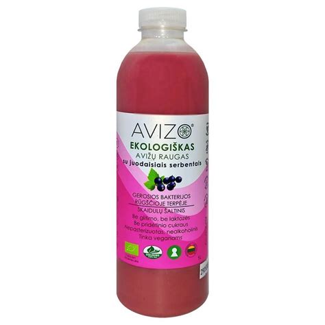ekologiskas avizu raugas su jserbentais gerosios bakterijos