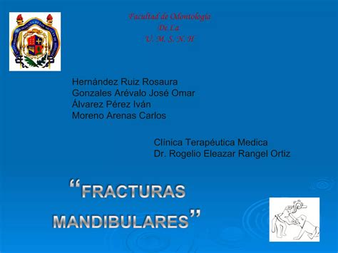 FRACTURA MANDIBULAR PPT