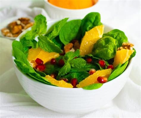 Spinach Pomegranate Salad Mama Living Abroad