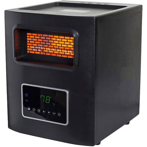 Lifesmart 1500 Watt Electric 4 Wrapped Element Infrared Heater With Usb